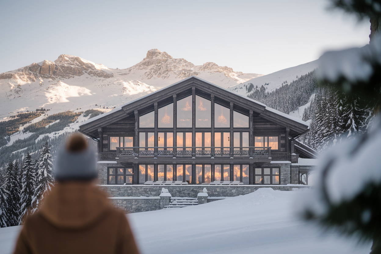 chalet-alpes-neige-personne