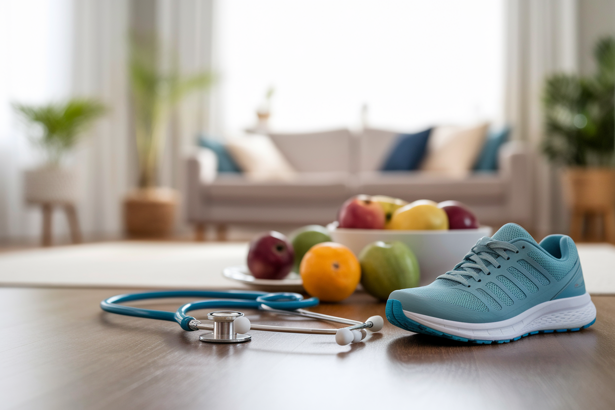 stethoscope-bol-fruits-chaussure-salonflou
